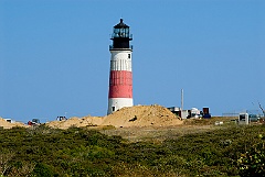 Preparing to Move Sankaty Head Lighthouse From Cliff Edge